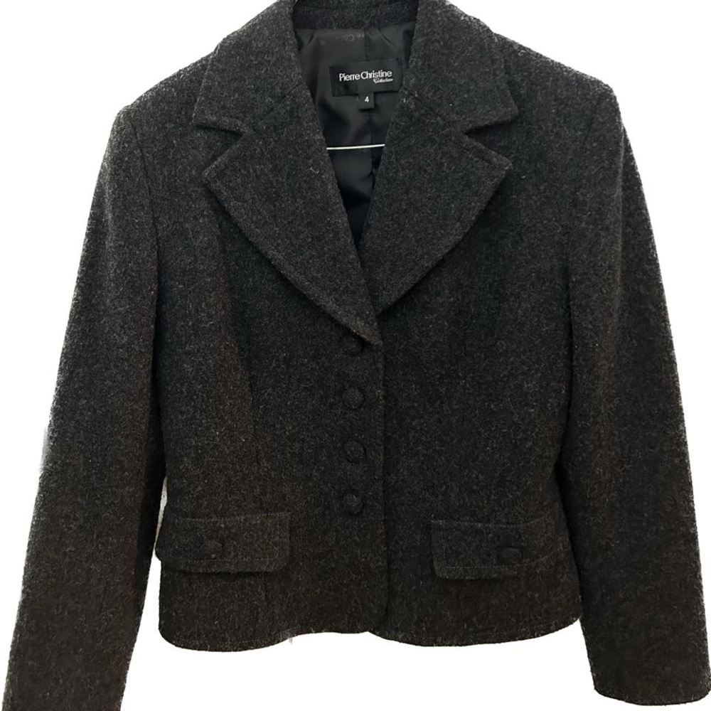 Gray blazer size 4 light use Pierre Christine